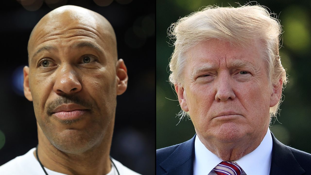 Lavar Ball Donald Trump split