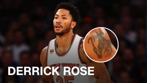Derrick Rose NBA Tattoo