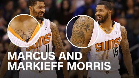 Marcus and Markieff Morris NBA Tattoo