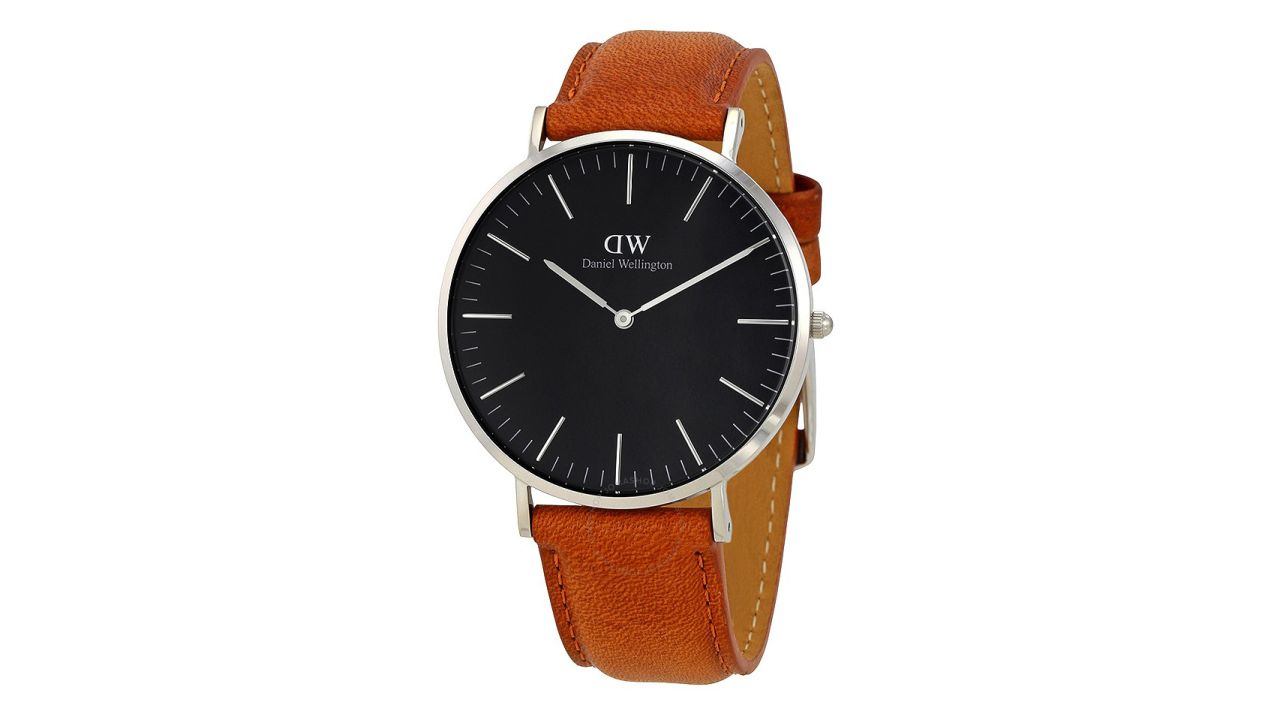 <strong>D: Daniel Wellington Classic Durham Black Dial Watch ($99.99; </strong><a href="http://www.anrdoezrs.net/links/8314883/type/dlg/sid/1217azgiftguide/https://www.jomashop.com/daniel-wellington-watch-dw00100138.html" target="_blank" target="_blank"><strong>jomashop.com</strong></a><strong>) </strong>