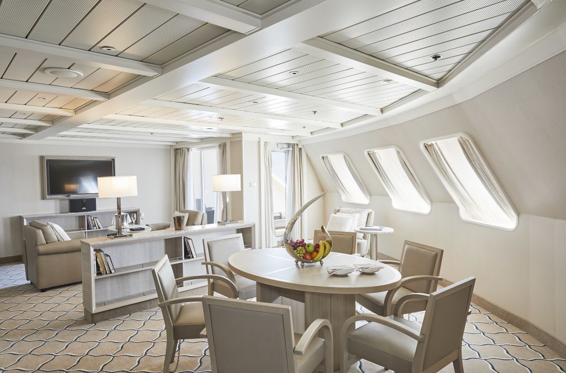 Silver Cloud's interiors feature elegant, muted tones.