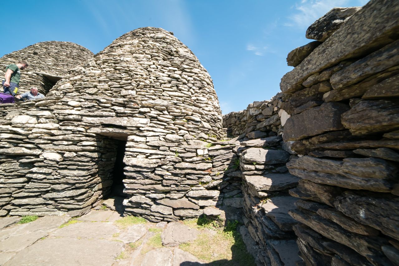 Skellig Michael is home to a UNESCO World Heritage Site, an ancient Christian monastery with unique "beehive" structures.