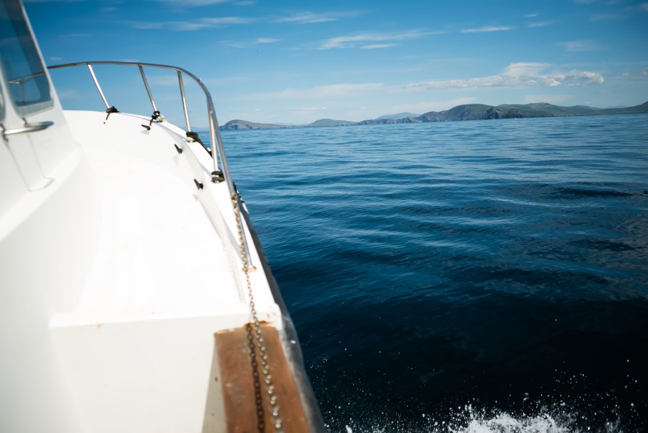 When the weather allows, boat trips are available from the mainland out to the Skelligs. There's a limit on the number of visitors who can go ashore on Skellig Micheal.