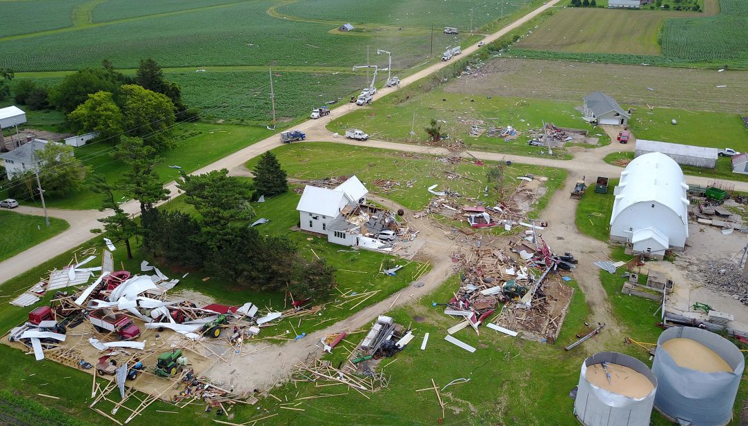 Two separate Midwest storms each contributed over a billion dollars in damages in June. One caused $1.4 billion of damage due to straight-line winds, hail and more than a dozen tornadoes in Iowa and Nebraska. Another series of storms from Wyoming to New York contributed at least $1.5 billion of damage due to similar conditions, severe winds, tornadoes and destructive hail.