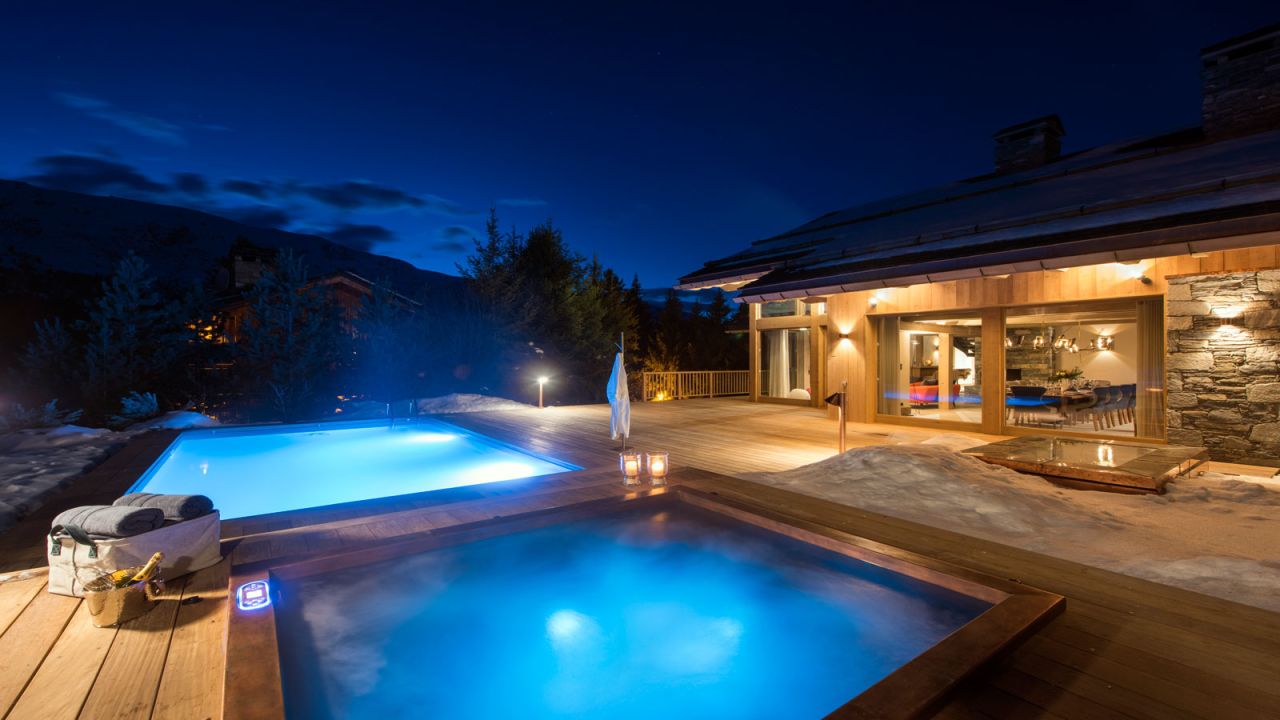 <strong>Best New Ski Chalet -- Chalet Alpaca, Meribel, France: </strong>With this stunning outdoor swimming pool and copper hot tub it's easy to see why the newly built Chalet Alpaca turns heads.