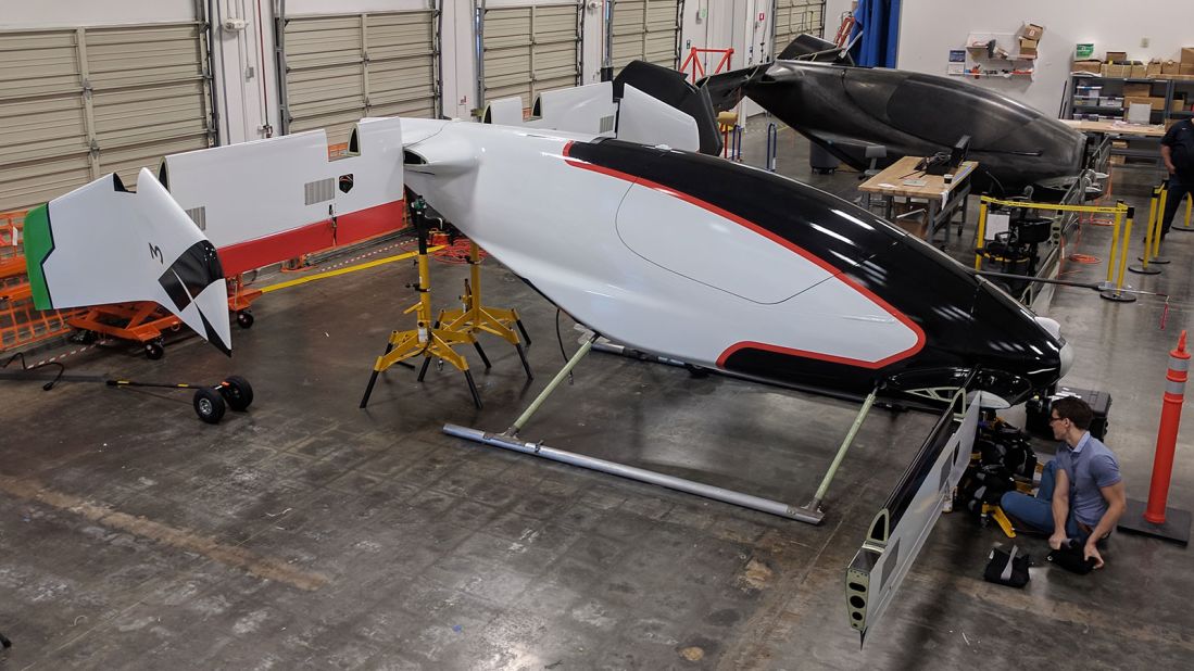 <strong>Airbus Vahana: </strong>The full-scale Vahana receives its vinyl wrapping at A³'s facilities in Santa Clara, California, before making its way north in preparation for flight testing in Oregon. 