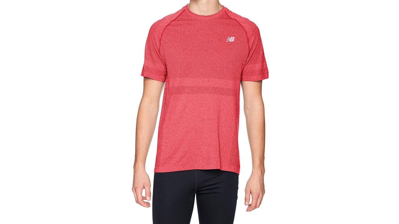 <strong>New Balance Men's Short Sleeve Seamless Shirt ($23.99, originally $39.99; </strong><a href="http://amzn.to/2B8YKCC" target="_blank" target="_blank"><strong>amazon.com</strong></a><strong>) </strong><br />