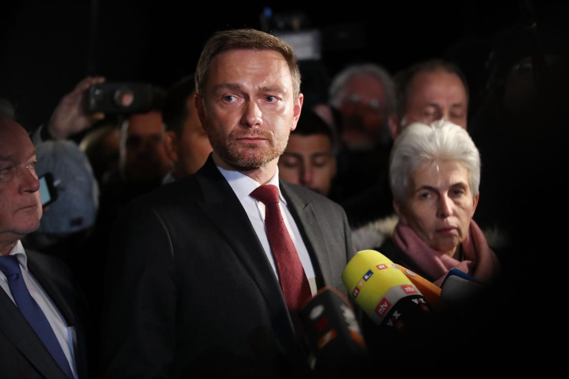 Christian Lindner, leader of the Free Democrats (FDP) announced his party's withdrawal from coalition talks late Sunday.