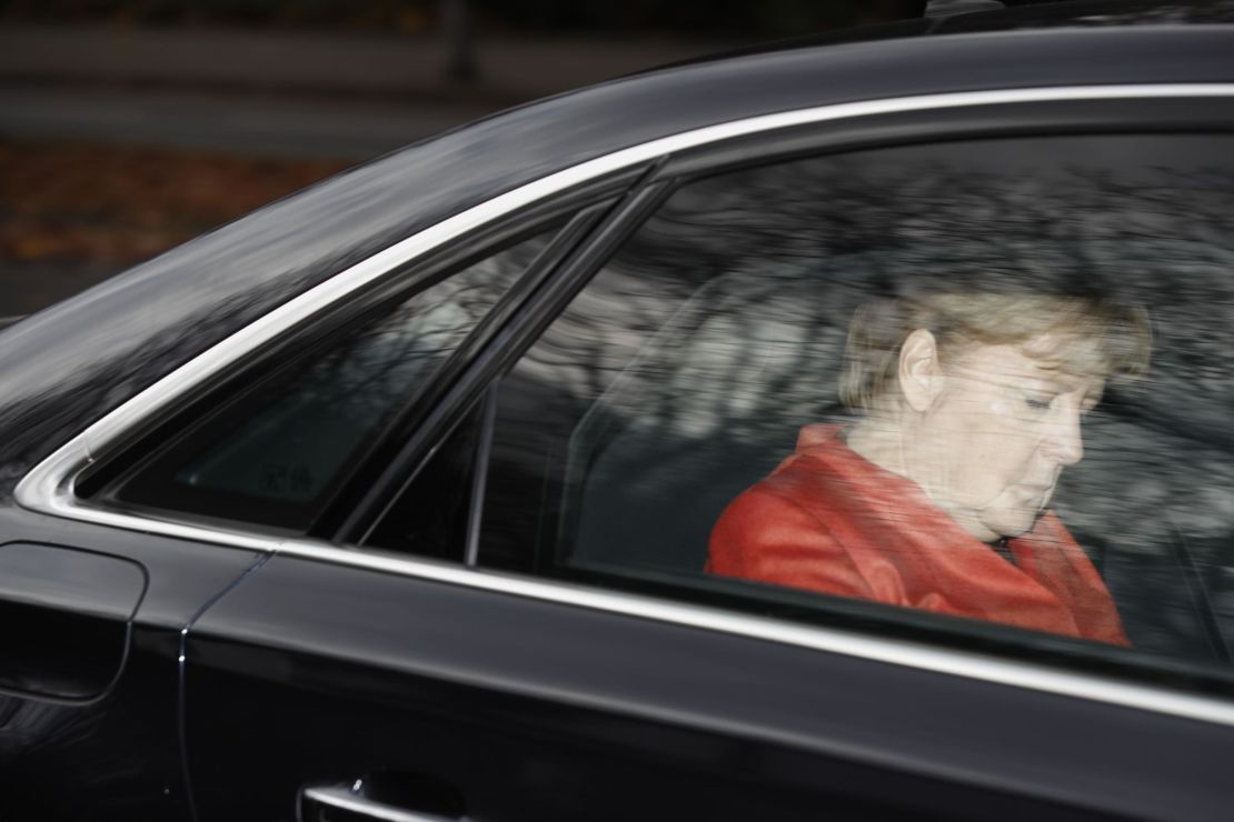 Chancellor Angela Merkel said Monday she was "very skeptical" about the idea of minority government and saw new elections as "the better path."