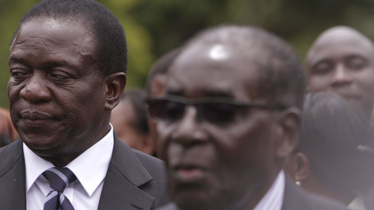 Emmerson Mnangagwa, left, served beside Robert Mugabe, right, throughout the leader's entire political career.