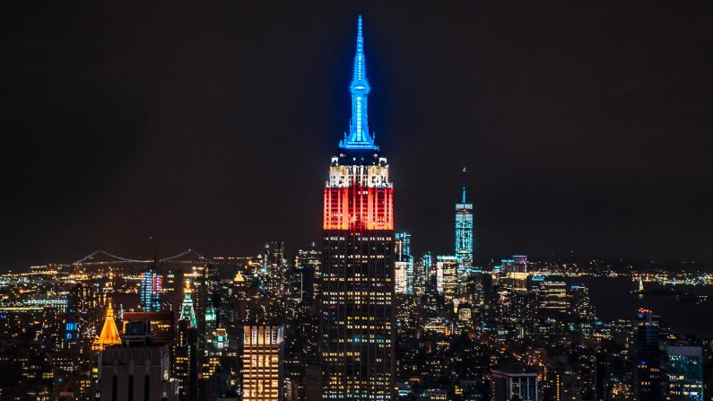<strong>Big city lights:</strong> Be sure to check the Empire State Colors Twitter account (@esbcolors) to find out what colors will be lighting up the building at night and what those colors honor (holidays, sporting events and awareness months are popular ones).