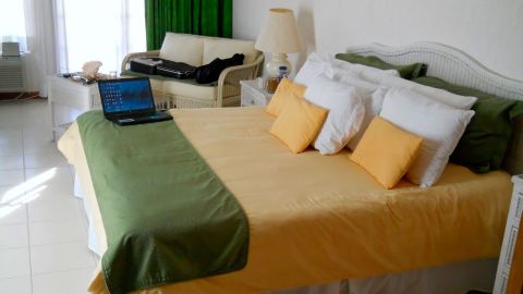 All beds at the The Resort are king-size and steel-reinforced, so guests don't have to worry about breaking them.