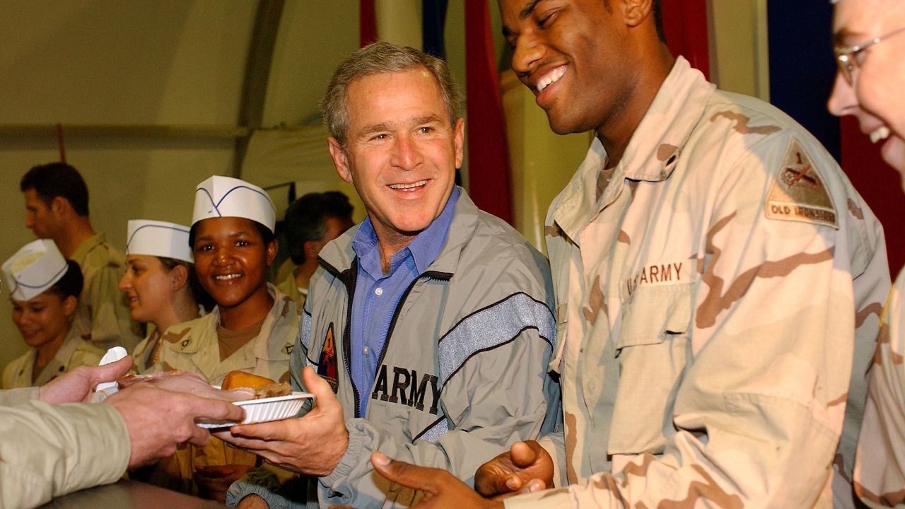 Bush Thanksgiving FILE 2003