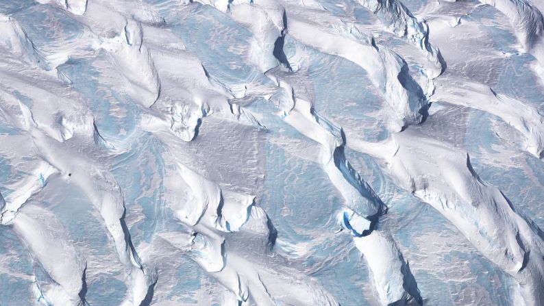 <strong>Antarctic Peninsula:</strong> Polar ice is photographed from NASA's Operation IceBridge research aircraft, which in October 2017 was conducting research flights over West Antarctica to monitor ice loss in the region. <br />