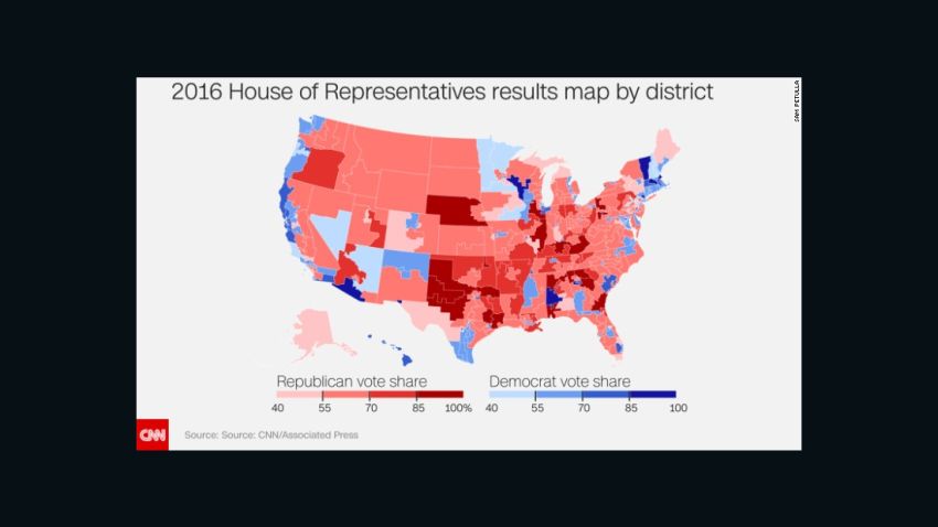 House of Representatives 2016 Map