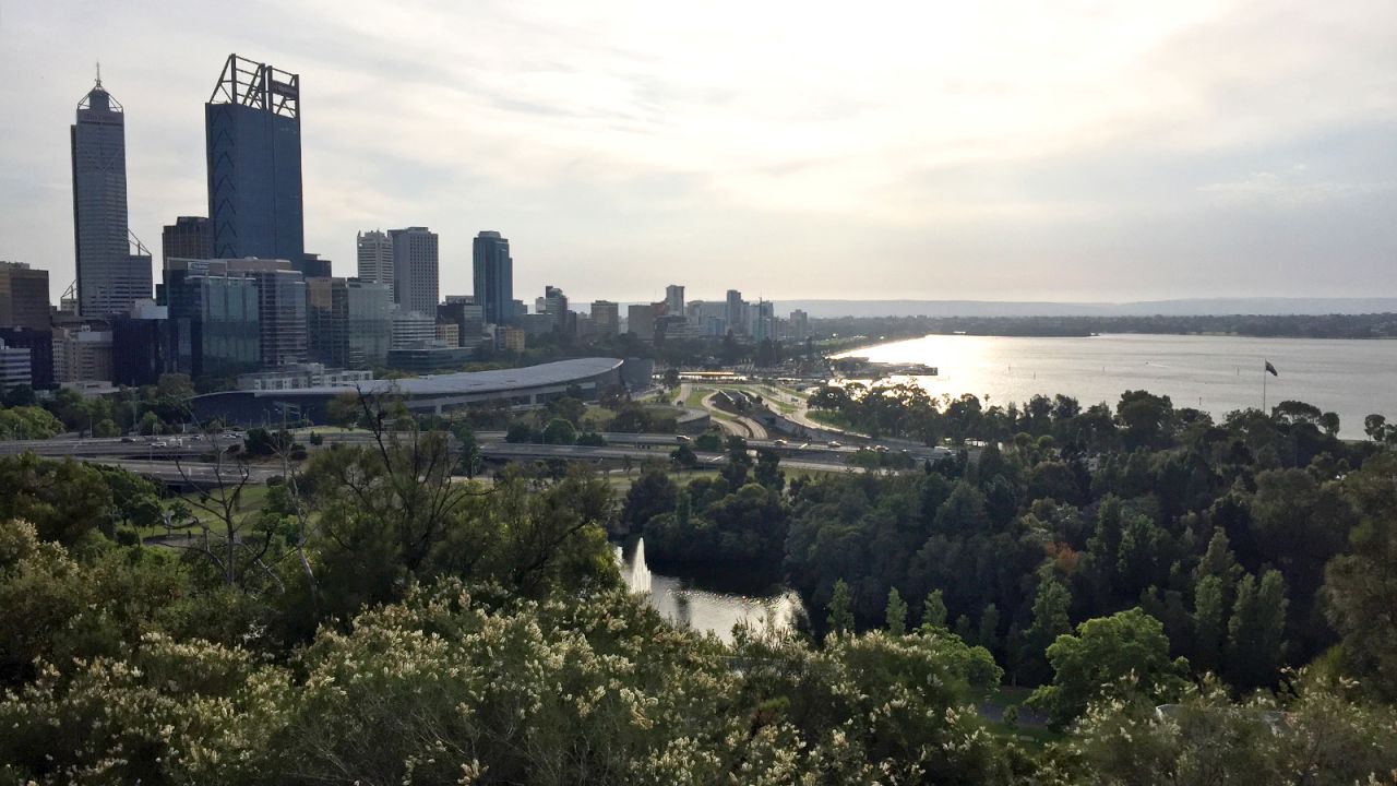 A view of Perth from King's Park. 
