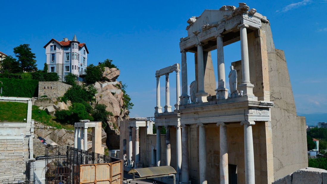 <strong>Big reveal: </strong>As recently as the 1970s, nobody knew a Roman theater was lying dormant beneath one of Plovdiv's hills -- but after a landslide uncovered it, it was expertly restored to its former magnificence.