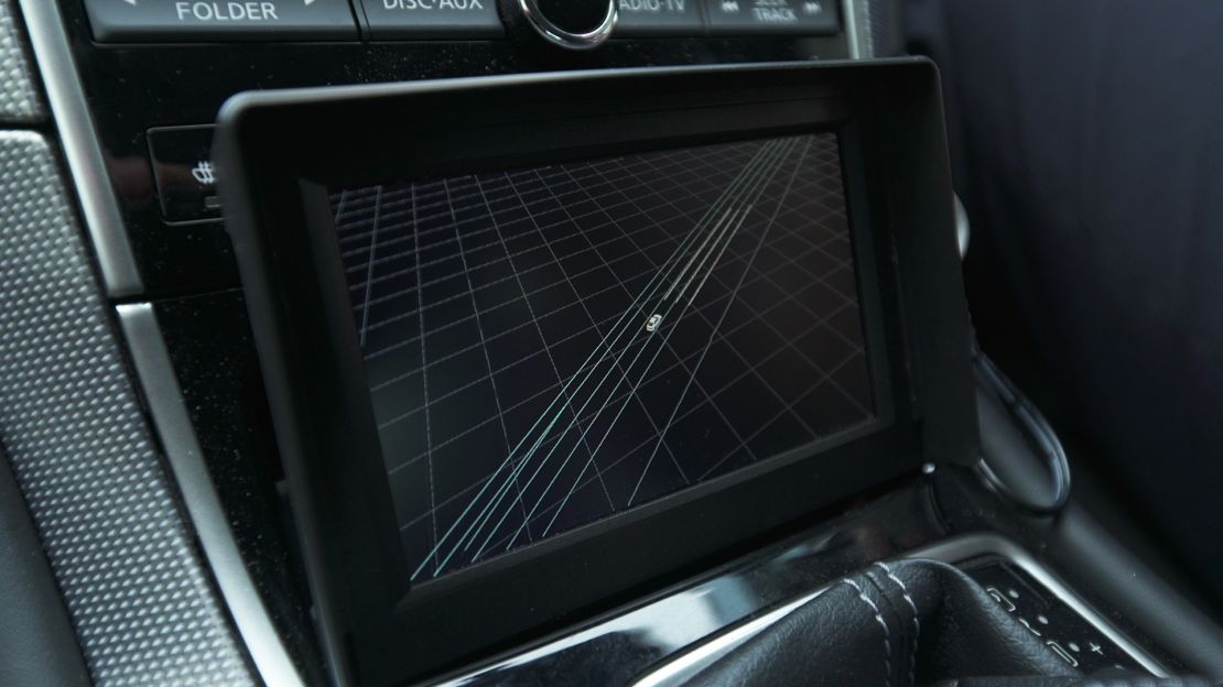 The sophisticated navigation system used during the test drive.