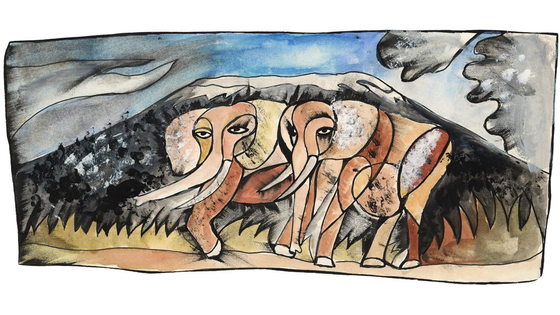 "Elephants," by Dan Eldon
