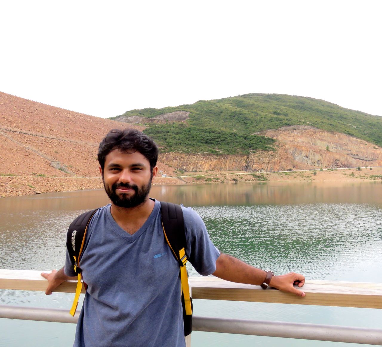<strong>Sai Kung:</strong> Delhi-based artist Chakravarty on the Hong Kong tour, checking out Sai Kung, which is home to two country parks. The cartoonist specializes in environmental cartoons and says that since wildlife is his "muse," he wants to give back. 
