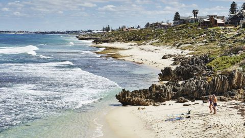 Perth's climate and nearby beaches are its biggest draws. This is Trigg Beach. You'd be surprised how close it is to downtown Perth. (Less than 30 minutes).
