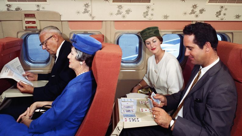 <strong>Waiting games: </strong>What's more fun than playing Solitaire while the plane is still on the ground? Watching someone play Solitaire while the plane's still on the ground, that's what. 