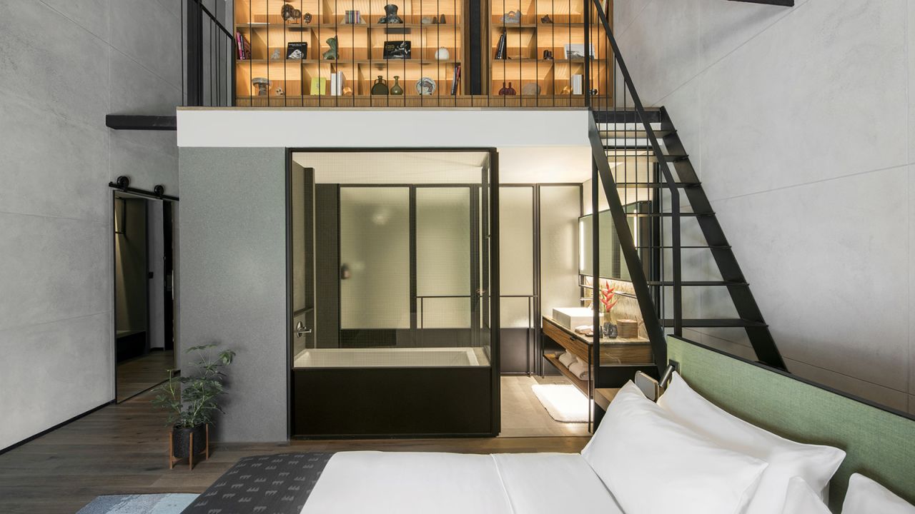 <strong>Industrial-chic design: </strong>Fitting the rooms into an existing building's footprint means that no two rooms at the Warehouse are the same.