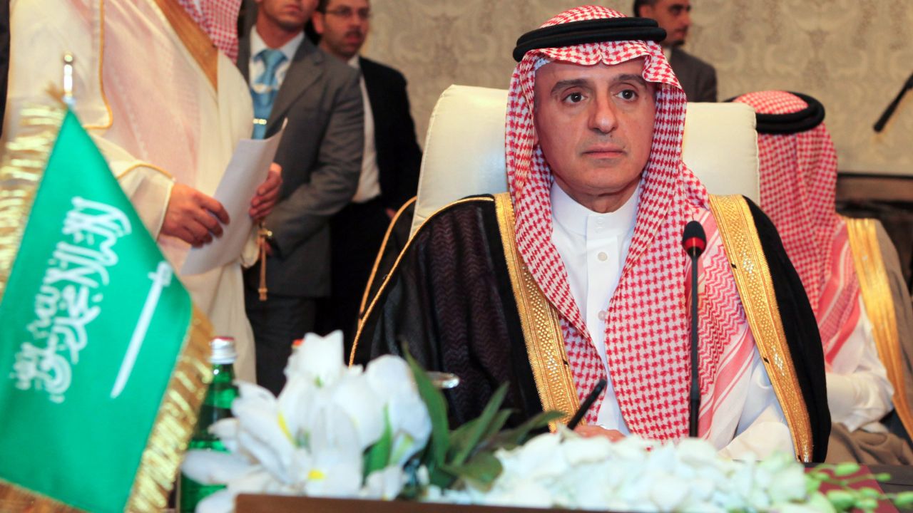 Saudi Arabia's Foreign Minister Adel bin Ahmad al-Jubeir attends a meeting of Arab foreign ministers in March this year.