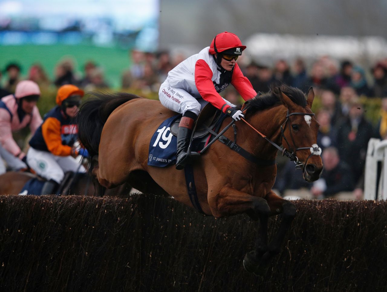 Pendleton competed over the jumps and exceeded expectations with a fifth placed finish out of 24 runners. She received a huge cheer from the crowd on Gold Cup day.