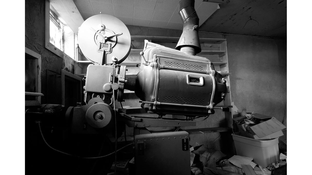 <strong>On the road:</strong> Deman decided to photograph more abandoned movie drive-ins. The process of finding the cinemas is a complex one and needs the owner's consent. "It's difficult to be spontaneous for a project of this scale," he says. He visited 11 states to capture his shots. <em>Pictured here: Projector at Estes, Estes Park, Colorado</em>