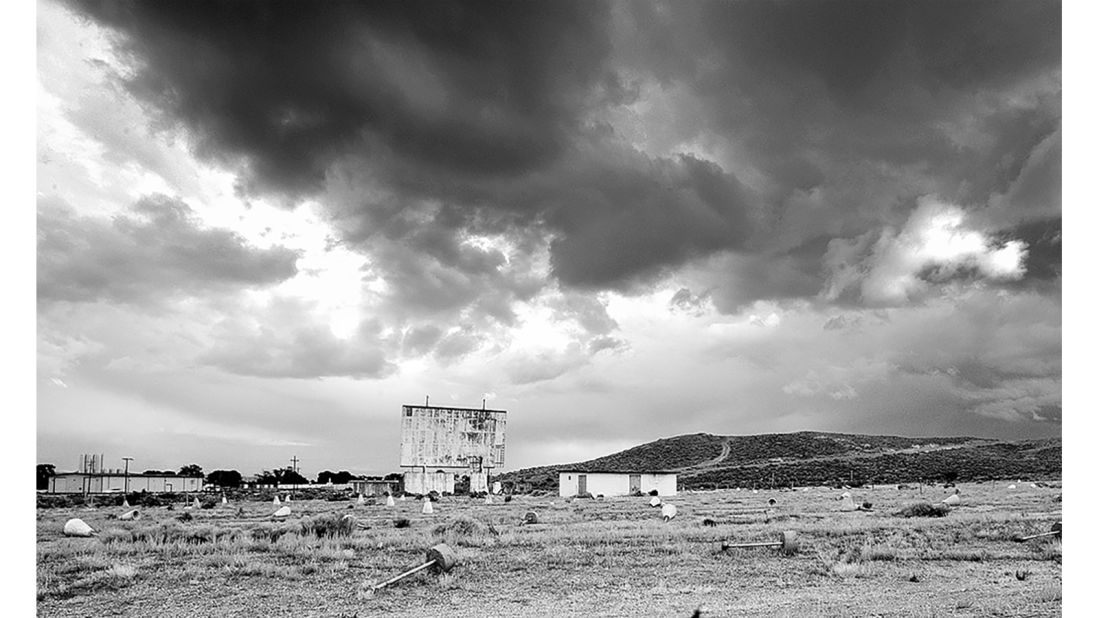 <strong>Commonality of the cinema:</strong> Deman says his photographs of drive-in cinemas connect with people because of the "feelings and the articulation" they inspire. <em>Pictured here: Before the Storm at the Sage Yerington, Nevada.</em>