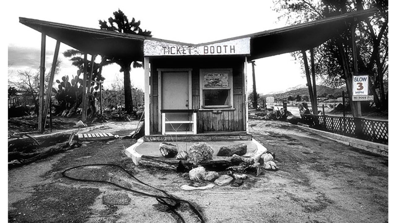 Photographer Craig Deman started his drive-in project when he discovered this former ticket booth. Pictured here: Sky Ticket Booth, Yucca Valley, California.