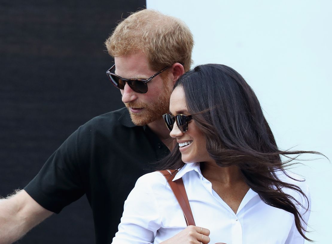 Prince Harry and Meghan Markle attend a Wheelchair Tennis match during the Invictus Games 2017 at Nathan Philips Square on September 25, 2017 in Toronto, Canada