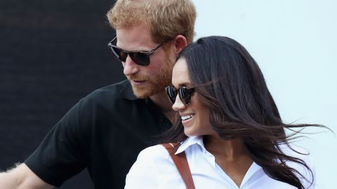 Prince Harry and Meghan Markle attend a Wheelchair Tennis match during the Invictus Games 2017 at Nathan Philips Square on September 25, 2017 in Toronto, Canada