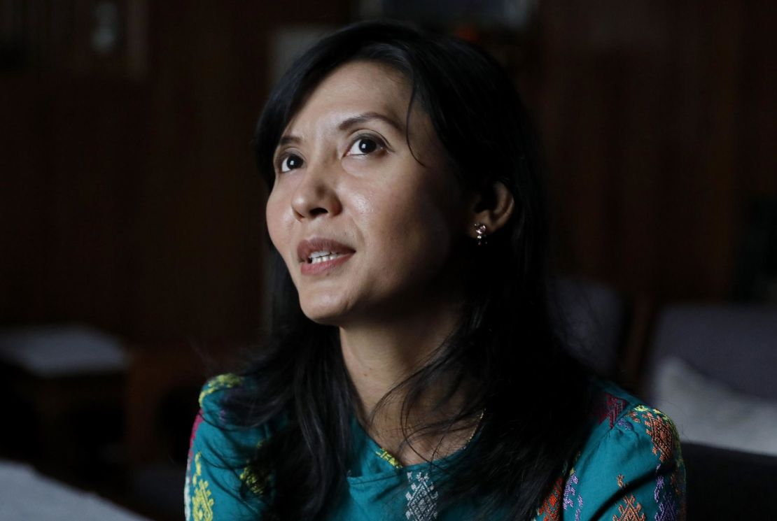 Yin Nwe Khaing, the daughter of the murdered lawyer Ko Ni, pictured in September.  