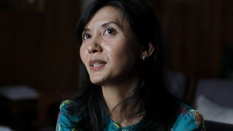 Yin Nwe Khaing, the daughter of the murdered lawyer Ko Ni, pictured in September.