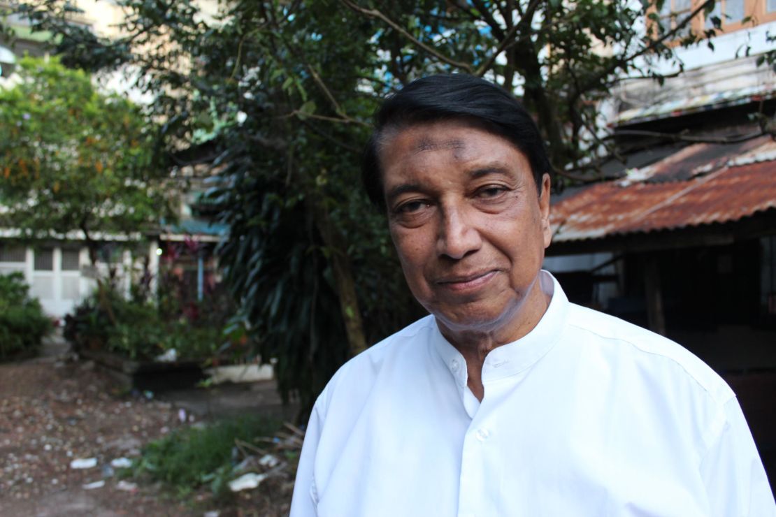 Aye Lwin, chief convener of the Islamic Center of Myanmar and a commissioner on the Advisory Commission on Rakhine State, pictured on September 20, 2017. 