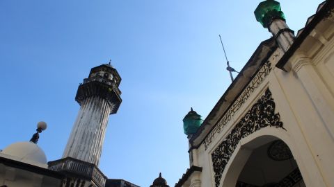 Mogul Shiah Masjid mosque in central Yangon dates back to 1854