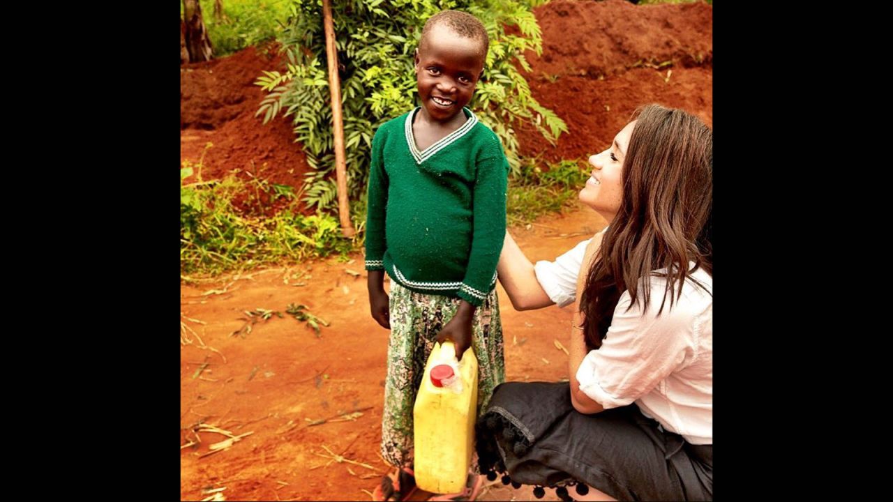 Markle visits Rwanda in January 2016. She went to the African country with World Vision Canada.