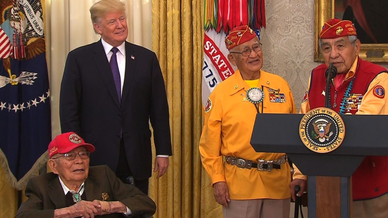 01 trump navajo code talker SCREENGRAB