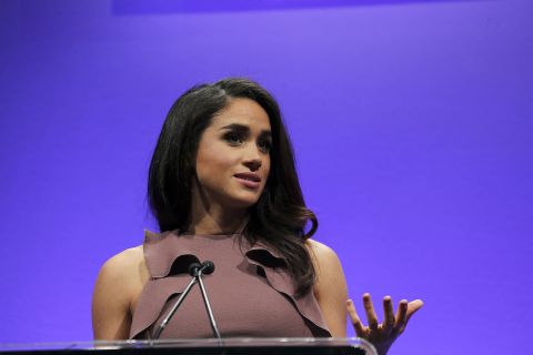 Markle hosts the Women in Cable Telecommunications Signature Luncheon at McCormick Place in Chicago in May 2015.