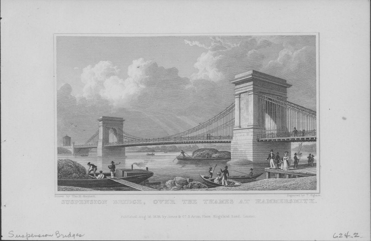 Hammersmith Bridge conjures images of bygone London.