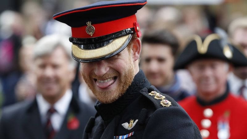 Second Lieutenant in the Blues and Royals Prince Harry UNSIGNED photo D362 