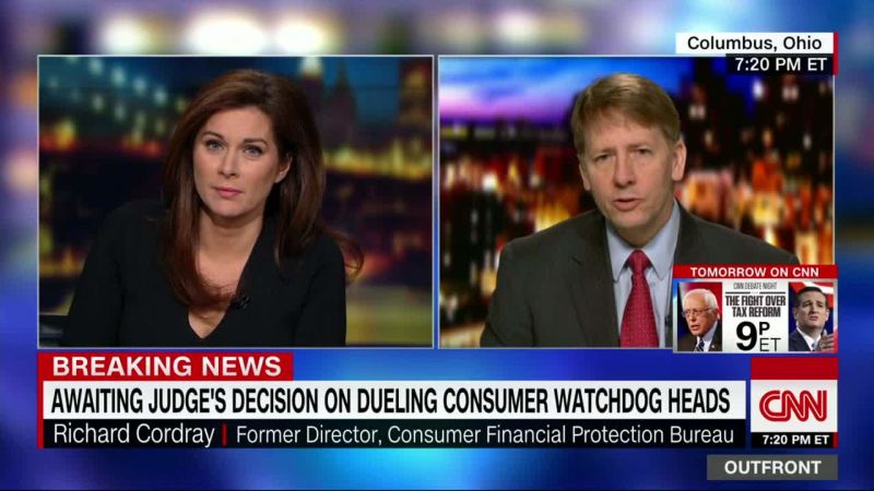 Richard Cordray reacts to showdown over top CFPB post