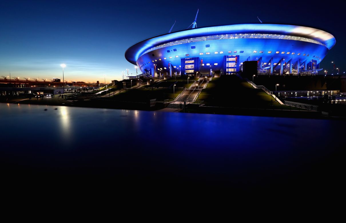 Designed by late Japanese architect Kisho Kurosawa to look like a spaceship, the brand new St. Petersburg Stadium was built on Krestovsky Island where the 110,000-capacity Kirov Stadium used to stand.