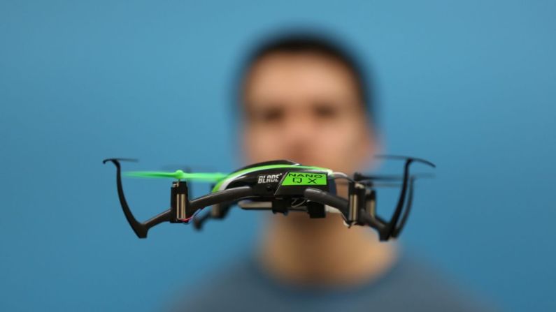 The Blade Nano QX is small by name, small in nature. Without a camera it's one for drone puritans and like Mihir Garimella's Google Science Fair-winning invention, is well equipped to avoid obstacles mid-flight. <a href="index.php?page=&url=http%3A%2F%2Fmoney.cnn.com%2Fgallery%2Ftechnology%2Fgadgets%2F2017%2F05%2F25%2Fmini-drones-gadgets%2F3.html"><strong>Read more.</strong></a>