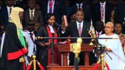 President Kenyatta sworn-in amid violent protests