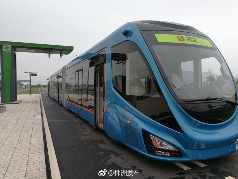 With a maximum speed of 70 kilometers (43 miles) per hour, it holds more than 500 passengers, and was designed to help to lessen heavy traffic in the city -- which has a population of some 3.7 million people. Developers plan for it to be in use in 2018.