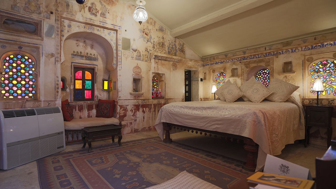 <strong>Rawla Narlai:</strong> This hotel's 32 rooms and suites come kitted out with handmade textiles and antique furniture, ornate mirrors and white marble.