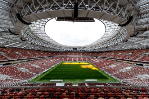  Now the Luzhniki Stadium has been refurbished -- with the athletics track removed and two extra tiers added -- while preserving its historical facade. 